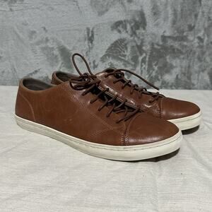 Cole Haan Grand OS Trafton Shoes Men Size 9.5 Brown Elevated Leather Sneakers